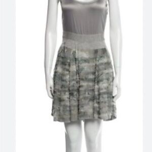Diane Von Furstenberg Gray Silk Mini Dress